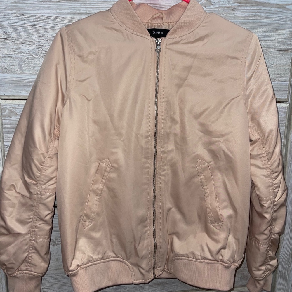 Light pink bomber jacket